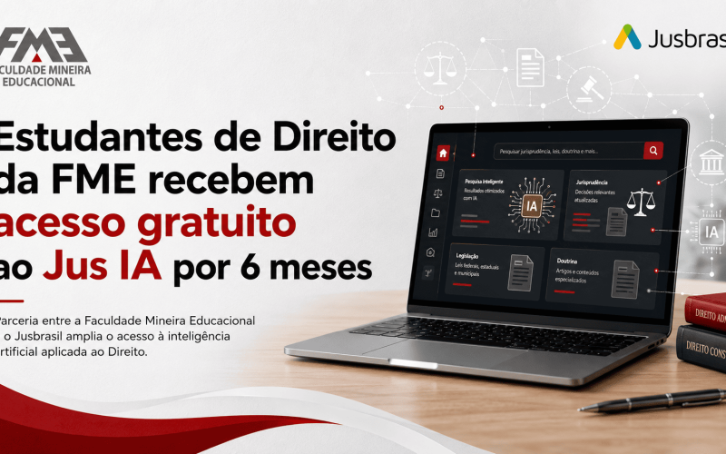 Escola Mineira de Direito firma parceria com o Jusbrasil e garante acesso gratuito ao Jus IA para estudantes de Direito