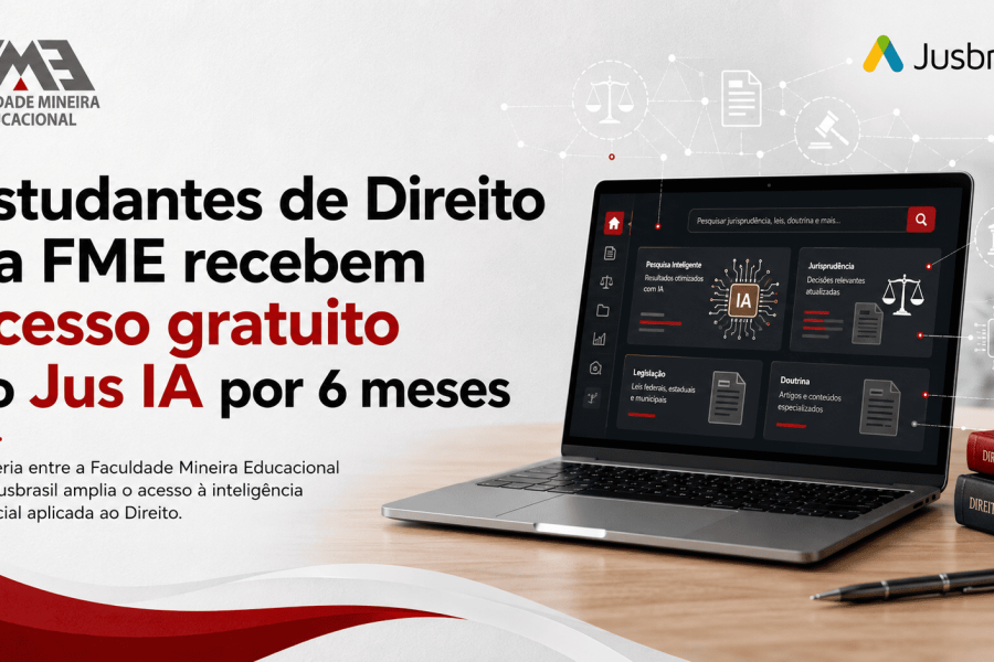 Escola Mineira de Direito firma parceria com o Jusbrasil e garante acesso gratuito ao Jus IA para estudantes de Direito