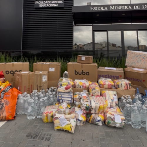 Solidariedade em ação: Escola Mineira de Direito mobiliza comunidade e envia doações para Juiz de Fora