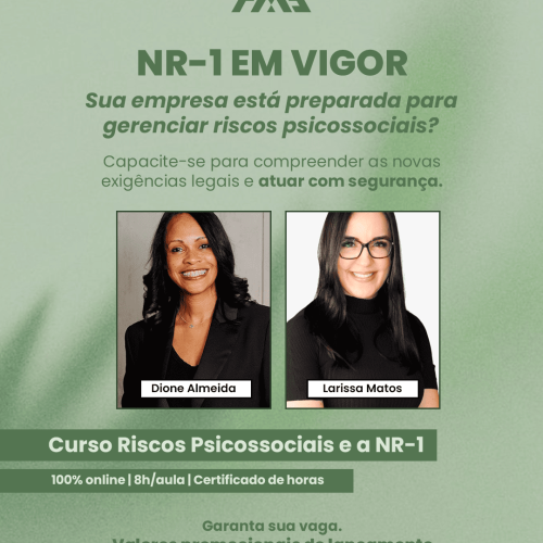 O que muda com a NR-1? Curso aborda gestão de riscos psicossociais no ambiente de trabalho