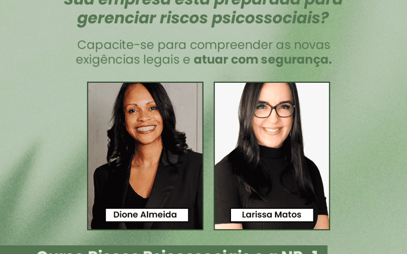 O que muda com a NR-1? Curso aborda gestão de riscos psicossociais no ambiente de trabalho