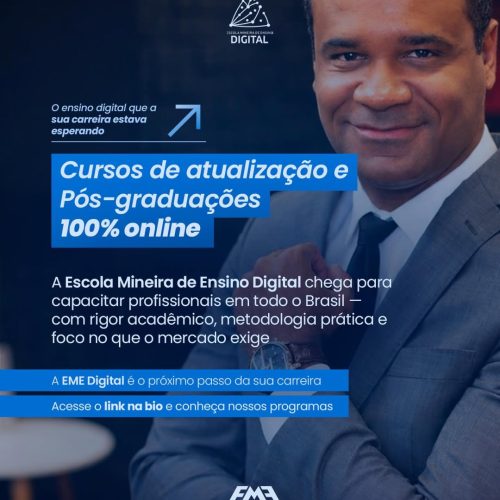 Escola Mineira de Ensino Digital lança plataforma com cursos e pós-graduações 100% online